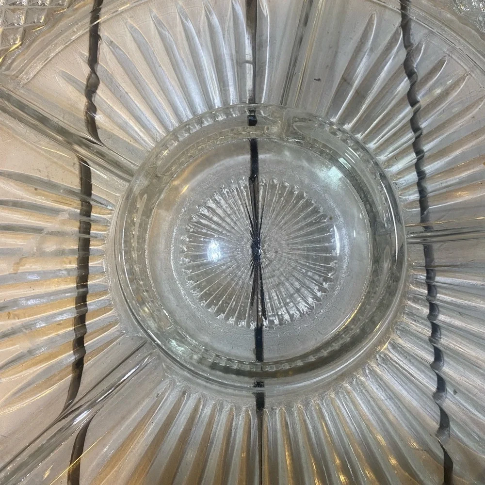 Elegant Clear Glass Serving Platter‎